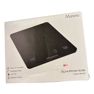 Marsno Digital Black Kitchen Scale